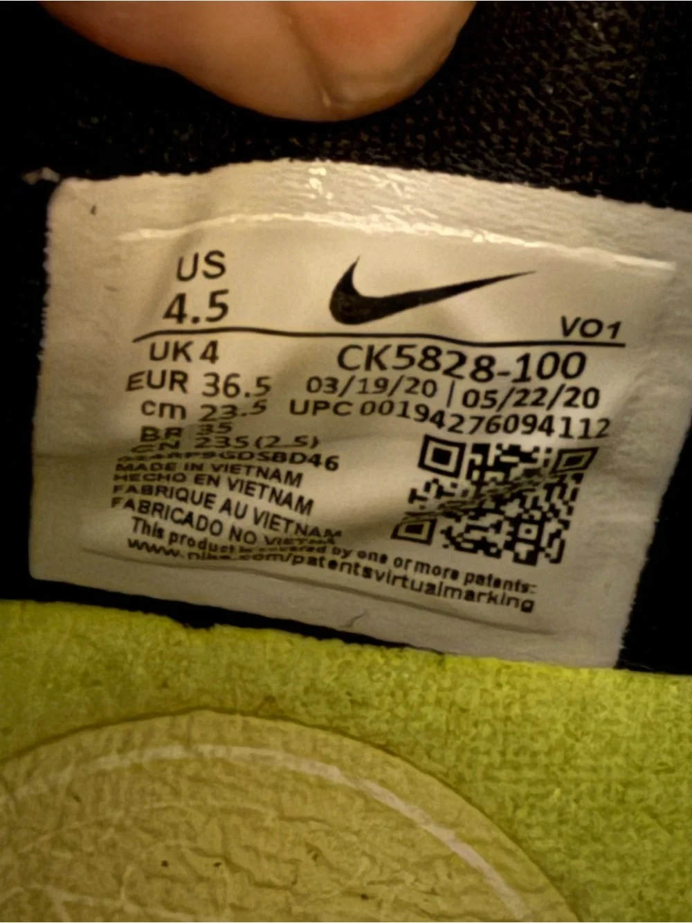 Nike breathable mesh